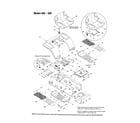Bolens 13AM683H163 seat assembly diagram