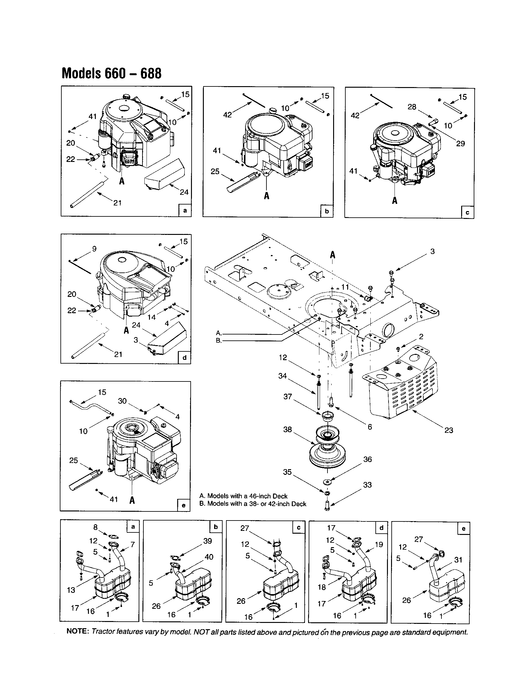 ENGINE/MUFFLER/DECK