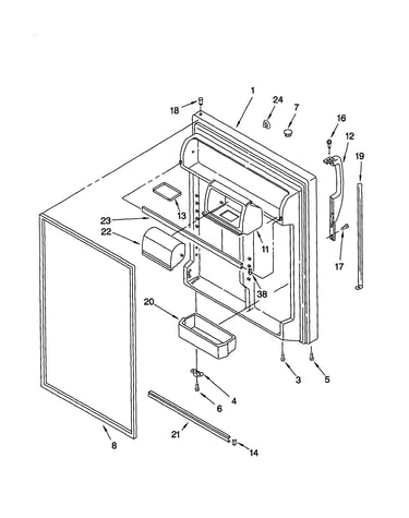 Refrigerator door