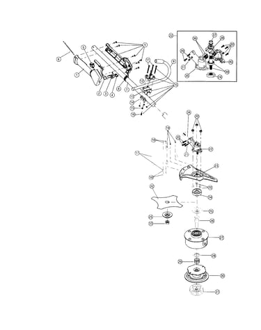 Boom and trimmer parts