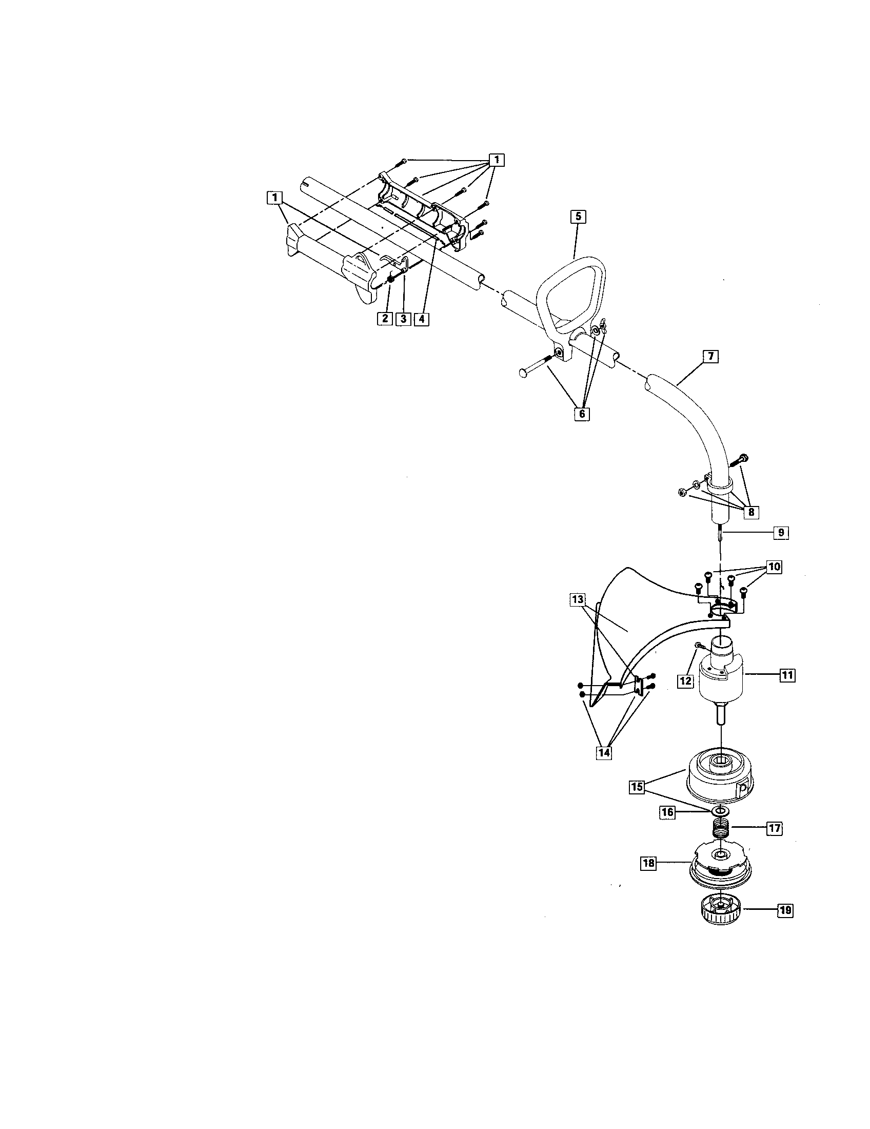 Driveshaft housing/d-handle
