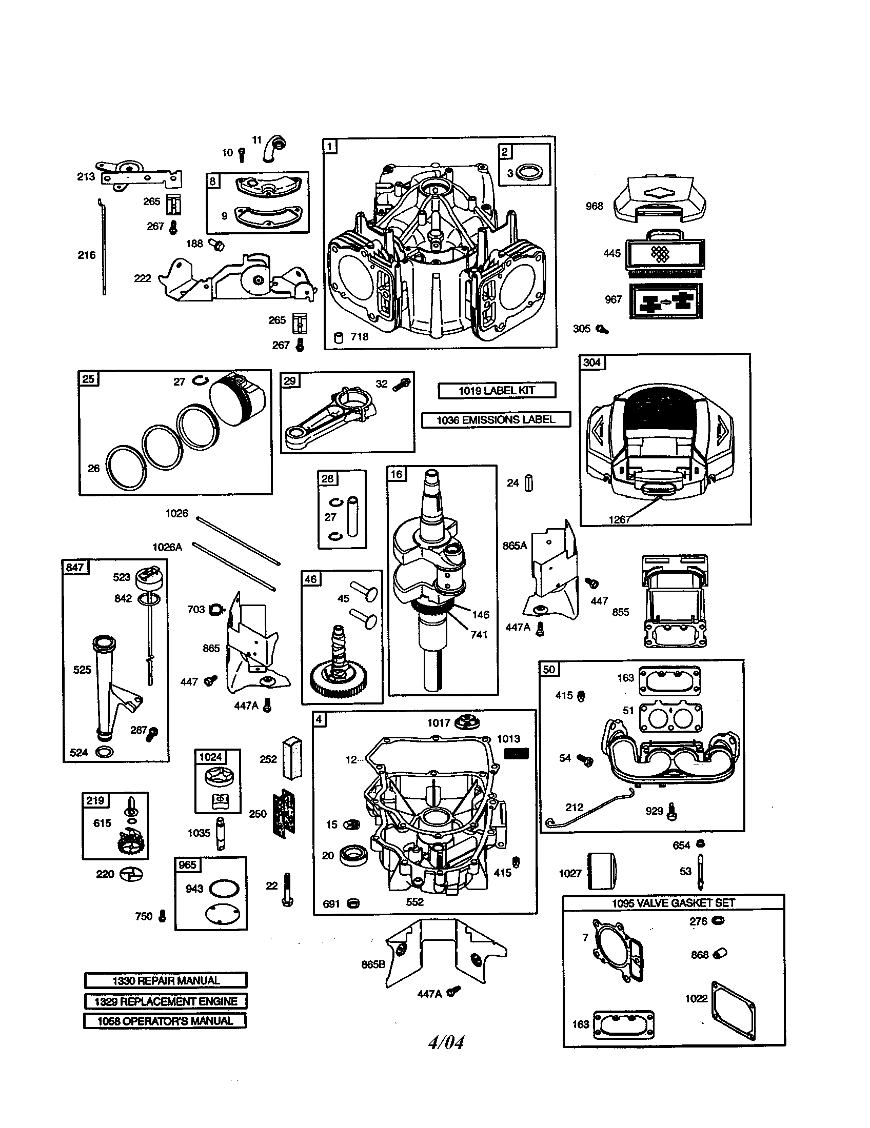 Cylinder/crankshaft