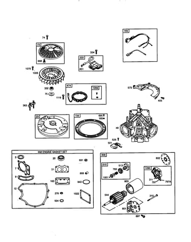 Short block/motor-starter
