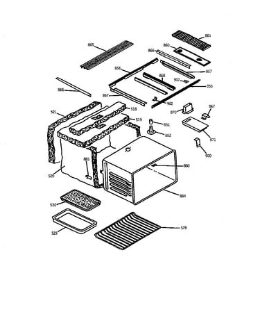 Main top / oven