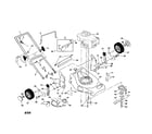 Craftsman 917378551 engine/housing/handle/blade diagram