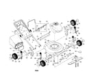 Craftsman 917388550 engine/housing/wheels/handle/bag diagram