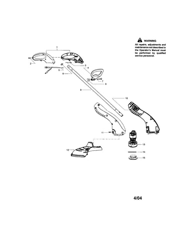 Driveshaft/handle/shield