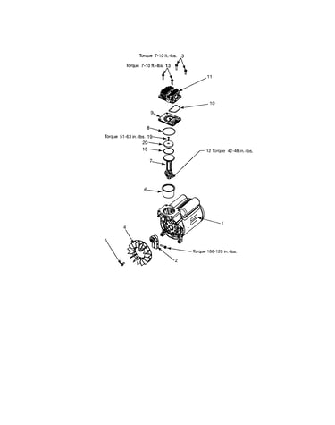Motor/fan/head