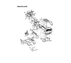 MTD 14BJ845H062 hood/grille - 825 and 845 diagram