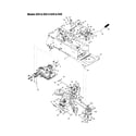 MTD 840 THRU 848 shift lever and cover diagram
