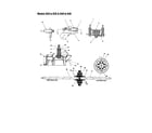 MTD 840 THRU 848 brake arm / axle diagram