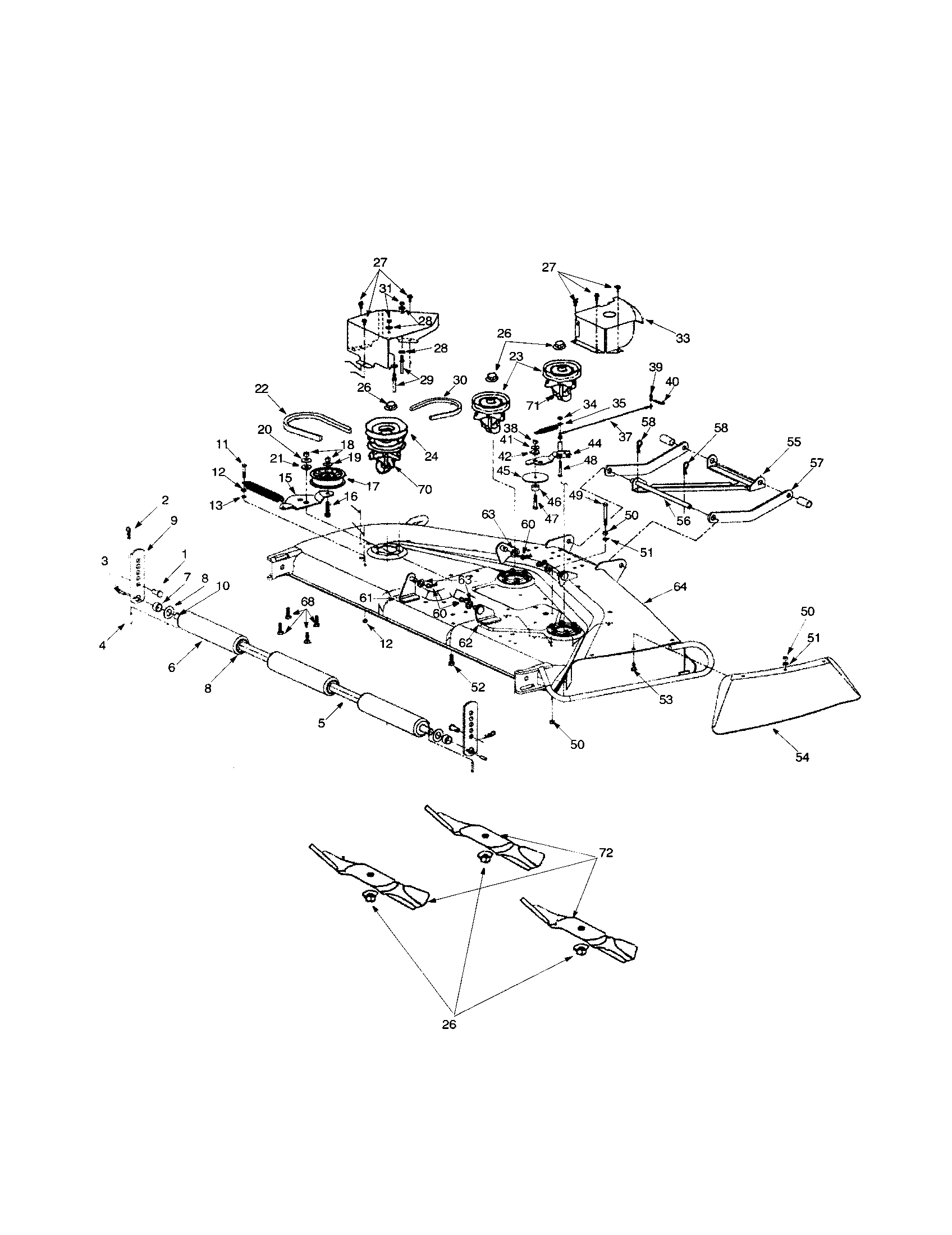 Deck p assembly