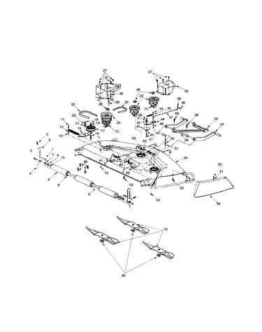 Deck p assembly