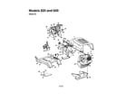 MTD 14AJ845H062 hood/grille - style 0 - 820 and 840 diagram