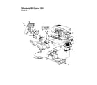 MTD 14AJ845H062 hood/grille - sytle 4 - 824 and 844 diagram