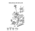 MTD 820 THRU 829 steering assembly diagram