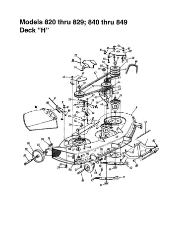 Deck "h" assembly