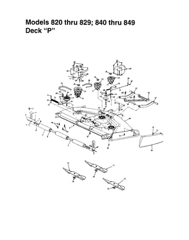 Deck "p" assembly