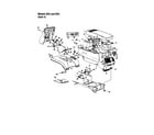 MTD 840 THRU 849 hood/grille - style 4 - 824 and 844 diagram