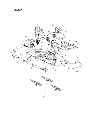 Deck p assembly