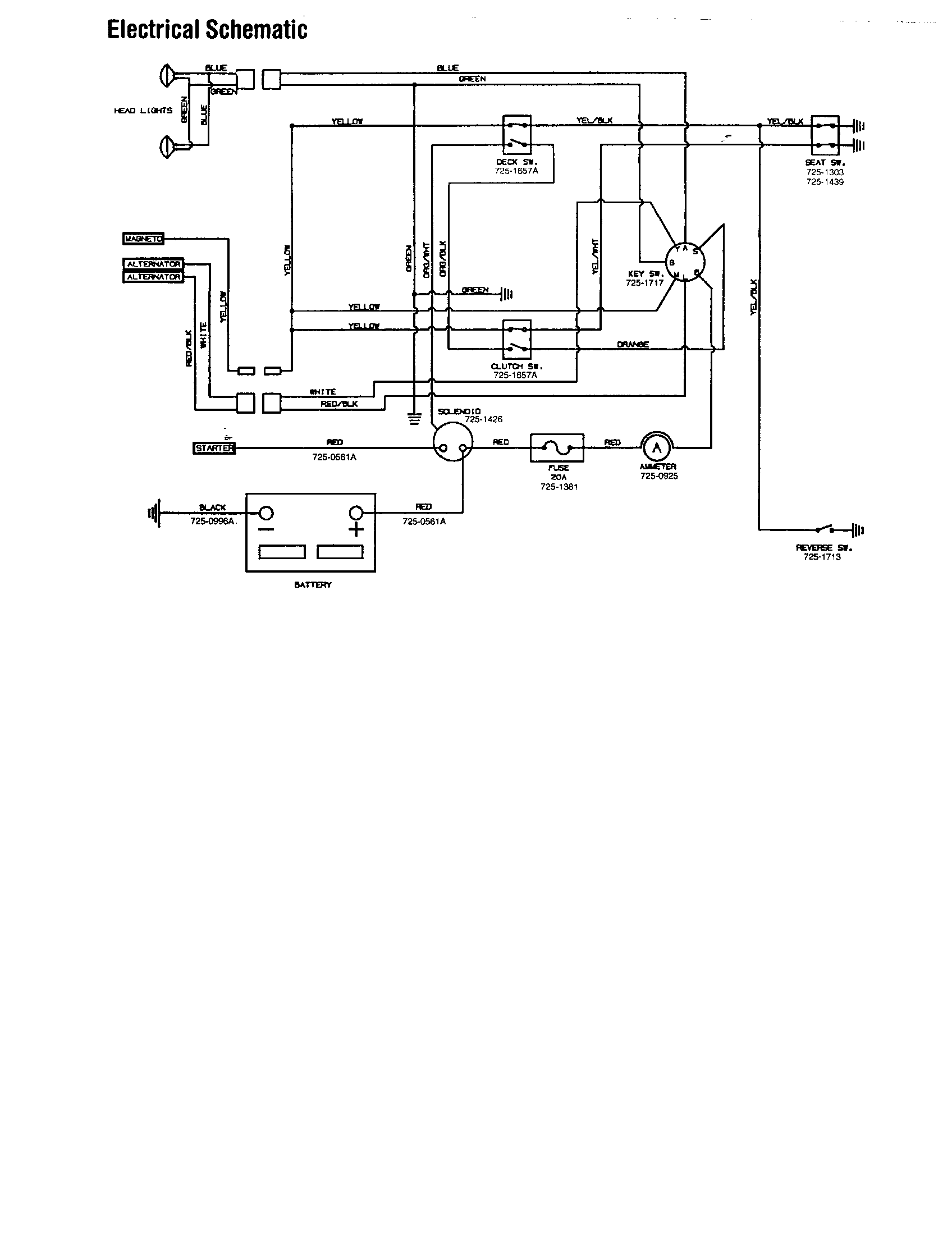 ELECTRICAL SCHEMATIC