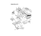 MTD 13AI675H062 hood/grille - 665 and 675 diagram