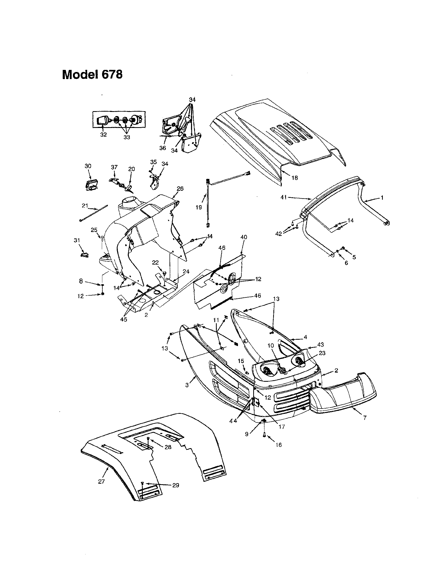 Hood/grille - 678