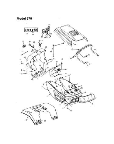 Hood/grille - 678