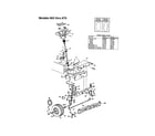 MTD 660 THRU 679 steering assembly diagram