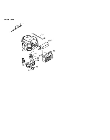 Fuel line/muffler/oil drain