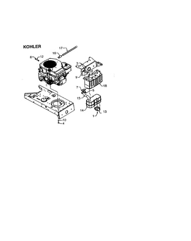 Fuel line/muffler