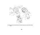 Troybilt 14AB809H063 engine and muffler heat shields diagram