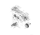 Troybilt 14AB809H063 transmission/brake assemblies diagram