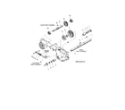 Troybilt 21A-675B063 wheel, eccentric and tiller shafts diagram