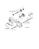 Wheel, eccentric and tiller shafts
