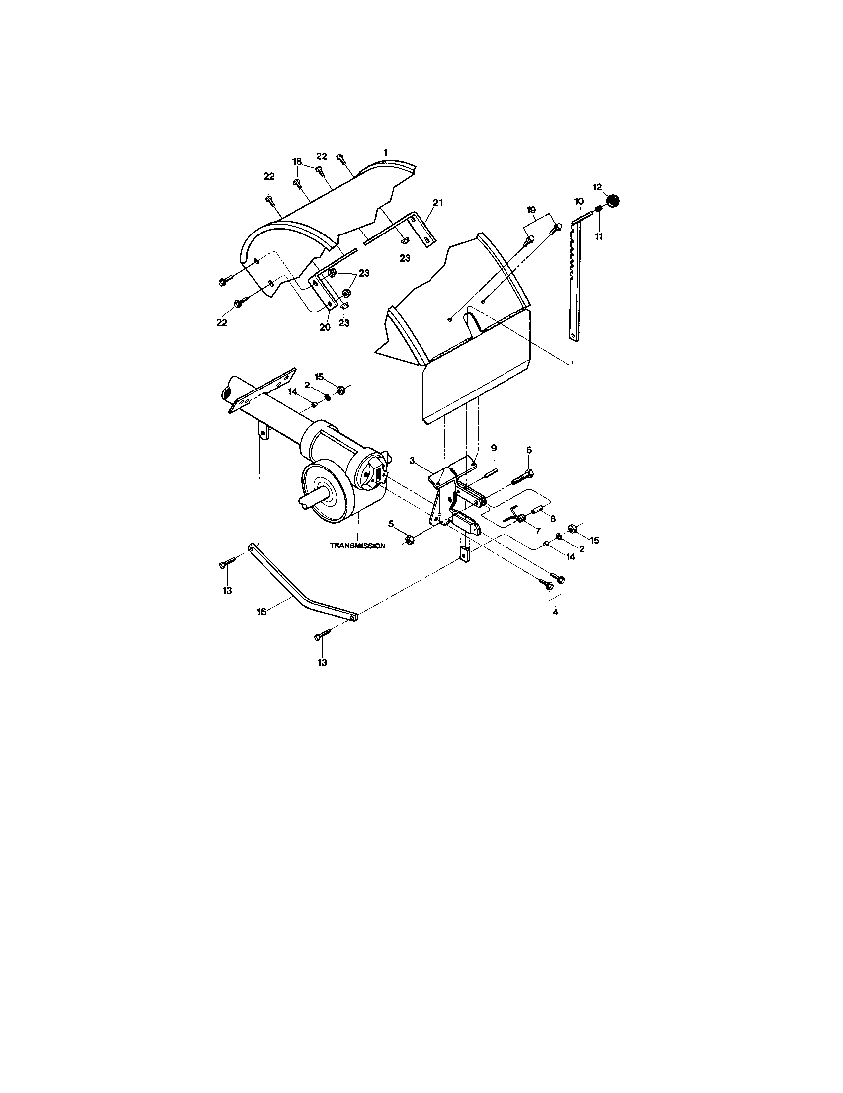 Hood, bracket and depth regulator