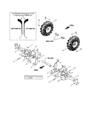 Wheel shaft/tine shaft
