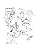 Engine bracket/belt/cover
