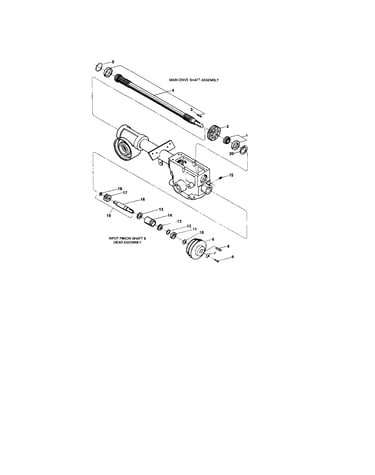 Driveshaft/input pinion shaft/gear