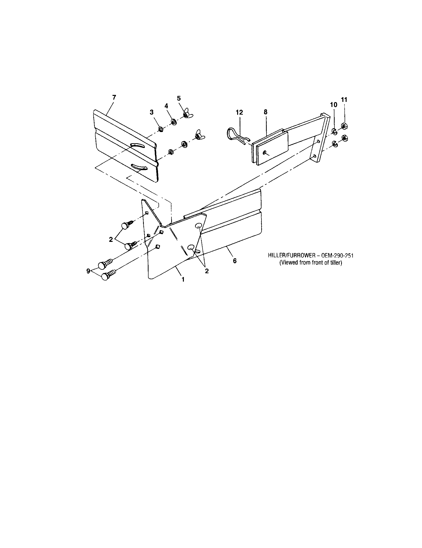Hiller/furrower attachment