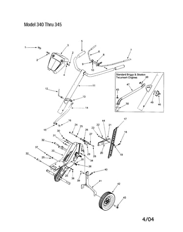 Handle/cover-handle/frame