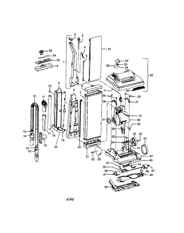 Main body/hood/handle/motor