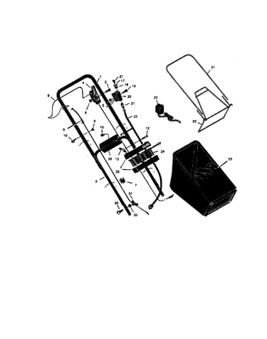Handle/controls/battery/frame
