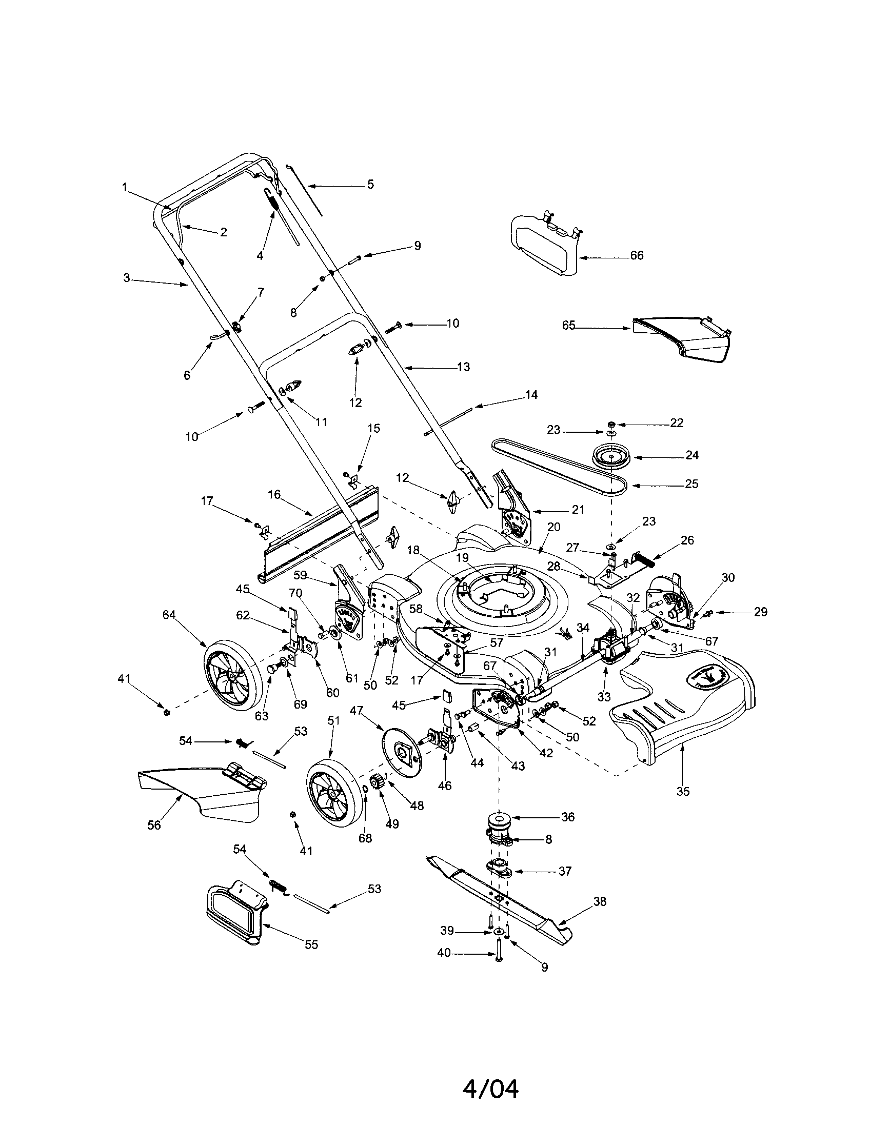 Housing/handle/wheels