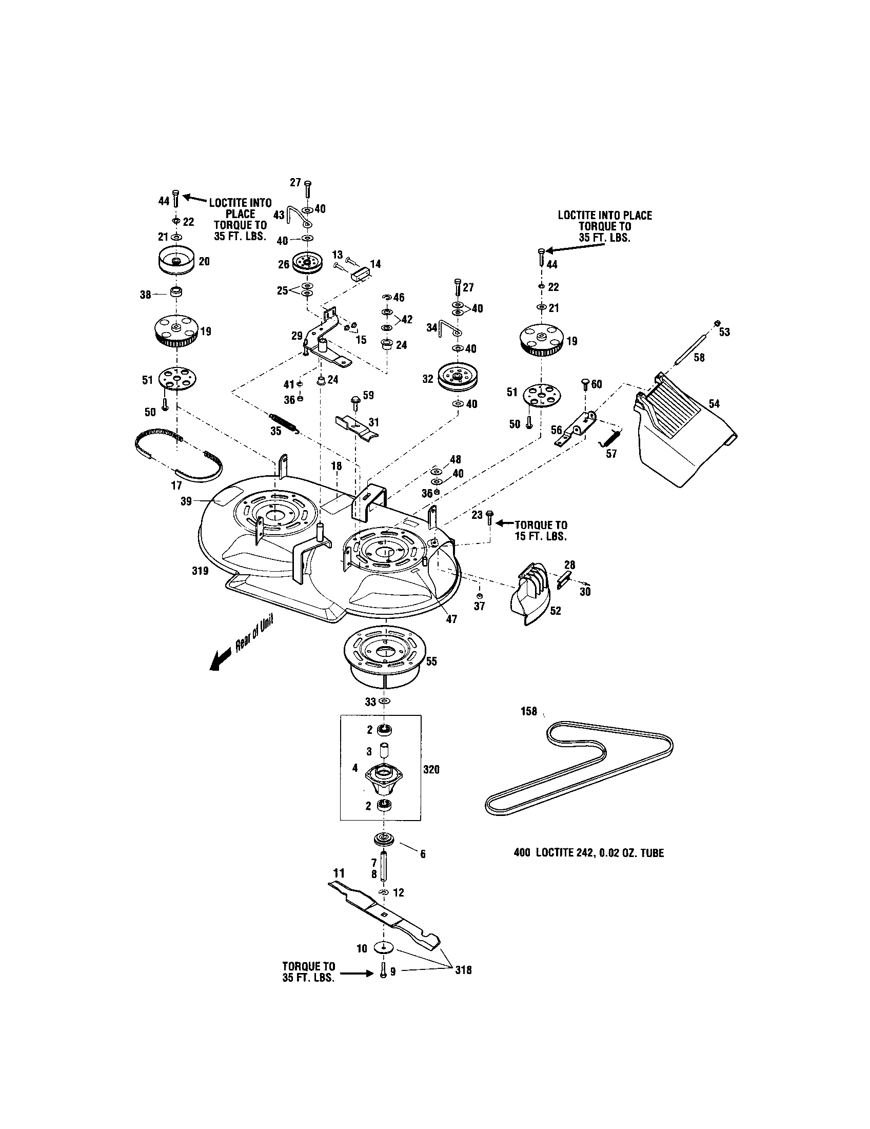 Mower deck assembly