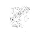 Kenmore 41794702300 upper cabinet/drum/heater diagram