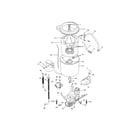 Kenmore 41794702300 motor / tub diagram