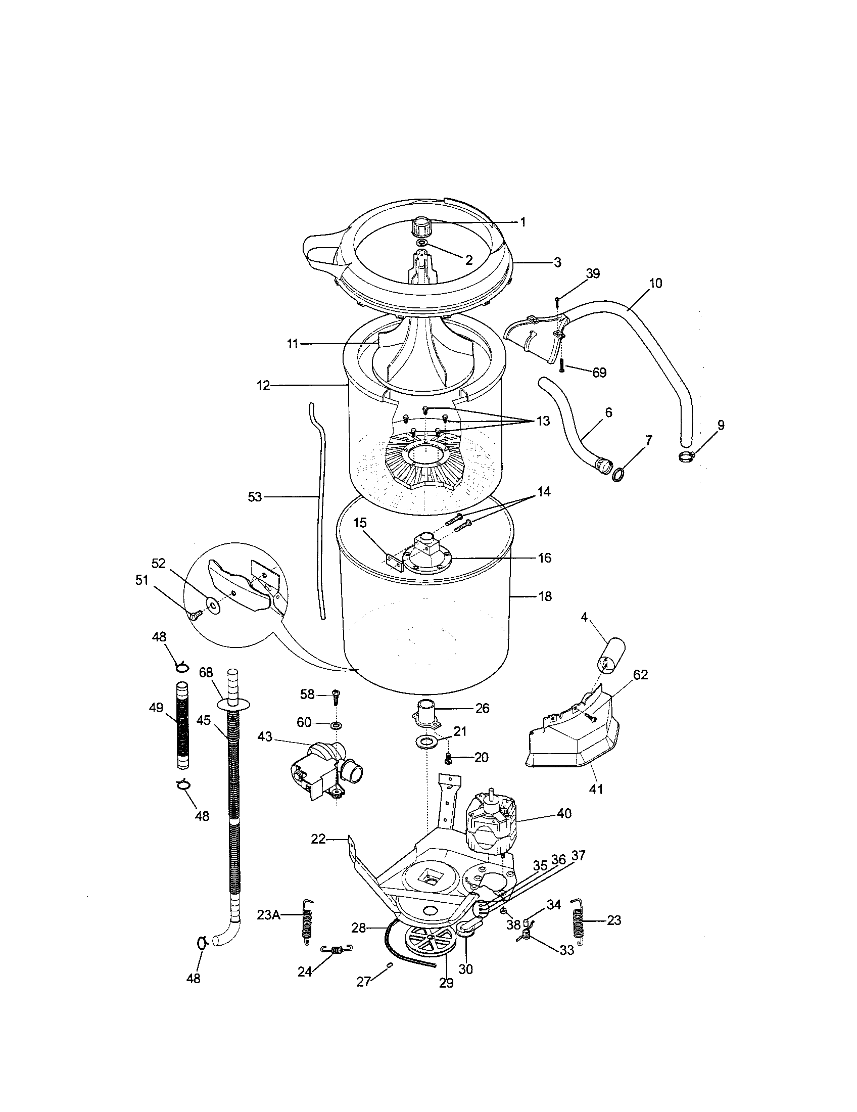 Motor / tub