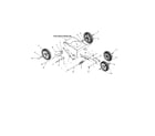 MTD 520-EDGER wheel assembly - 550 and 551 diagram