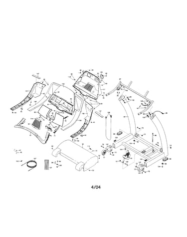 Console/motor hood/handrails